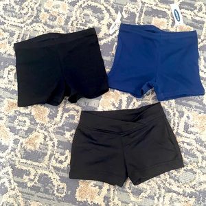 Girls Stretch gymnastic/dance shorts